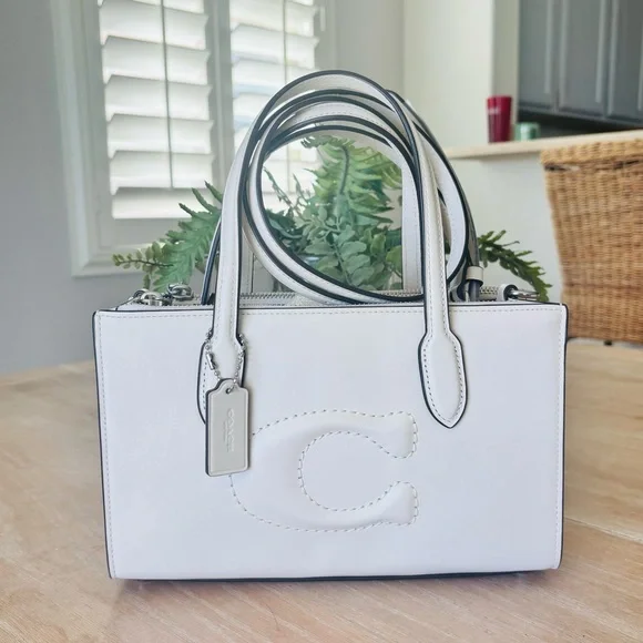 Coach NWT $478  Nina small tote in Chalk 2024 - Picture 6 of 12